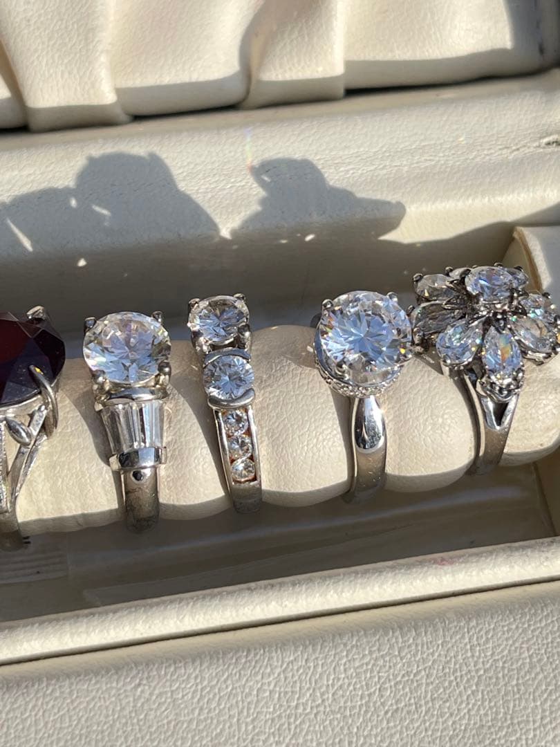 ジュエリーセット（リング・ネックレス・イヤリング）　925 多数刻印あり