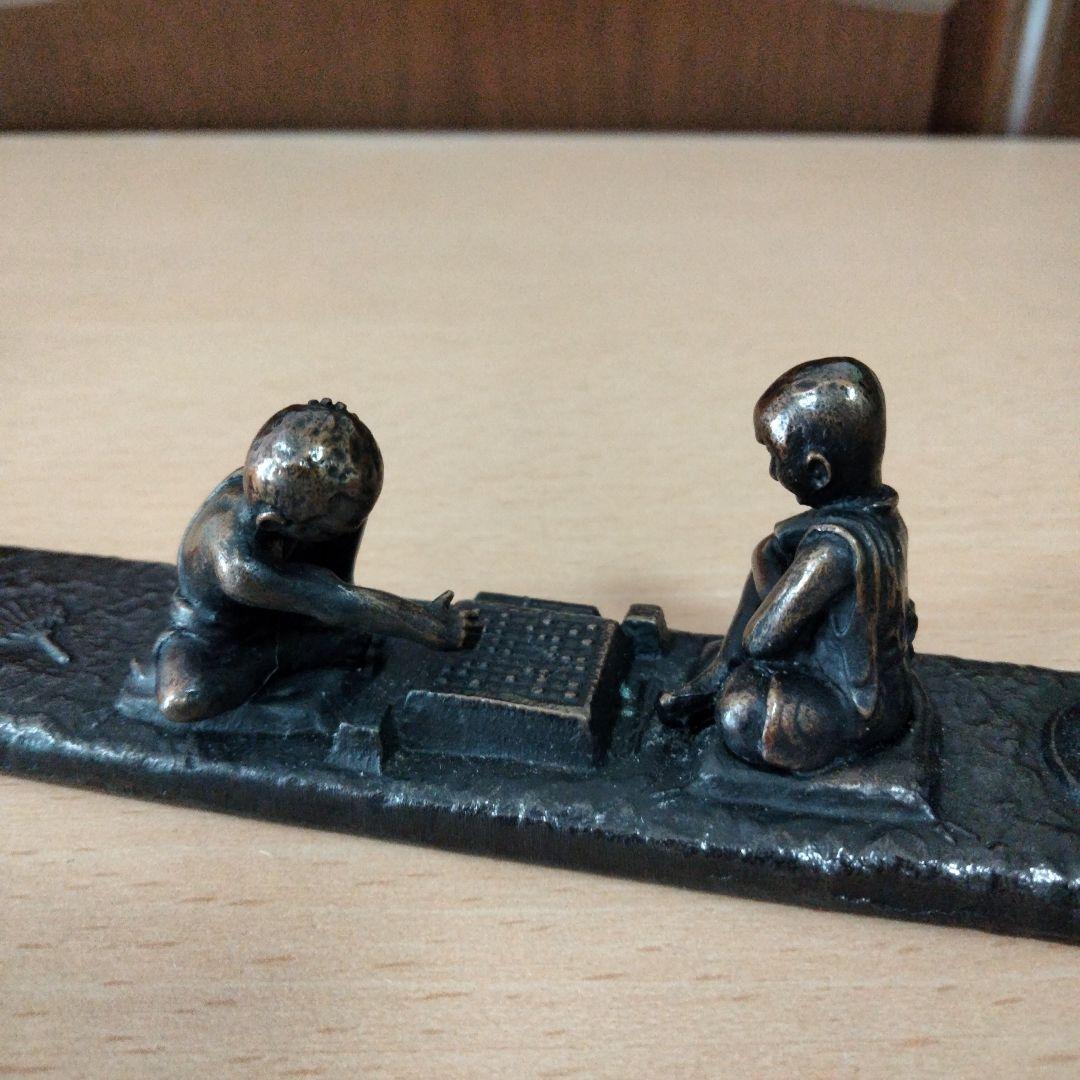 青銅製文鎮 勝負 下尾治彦 文鎮⑧ 文鎮