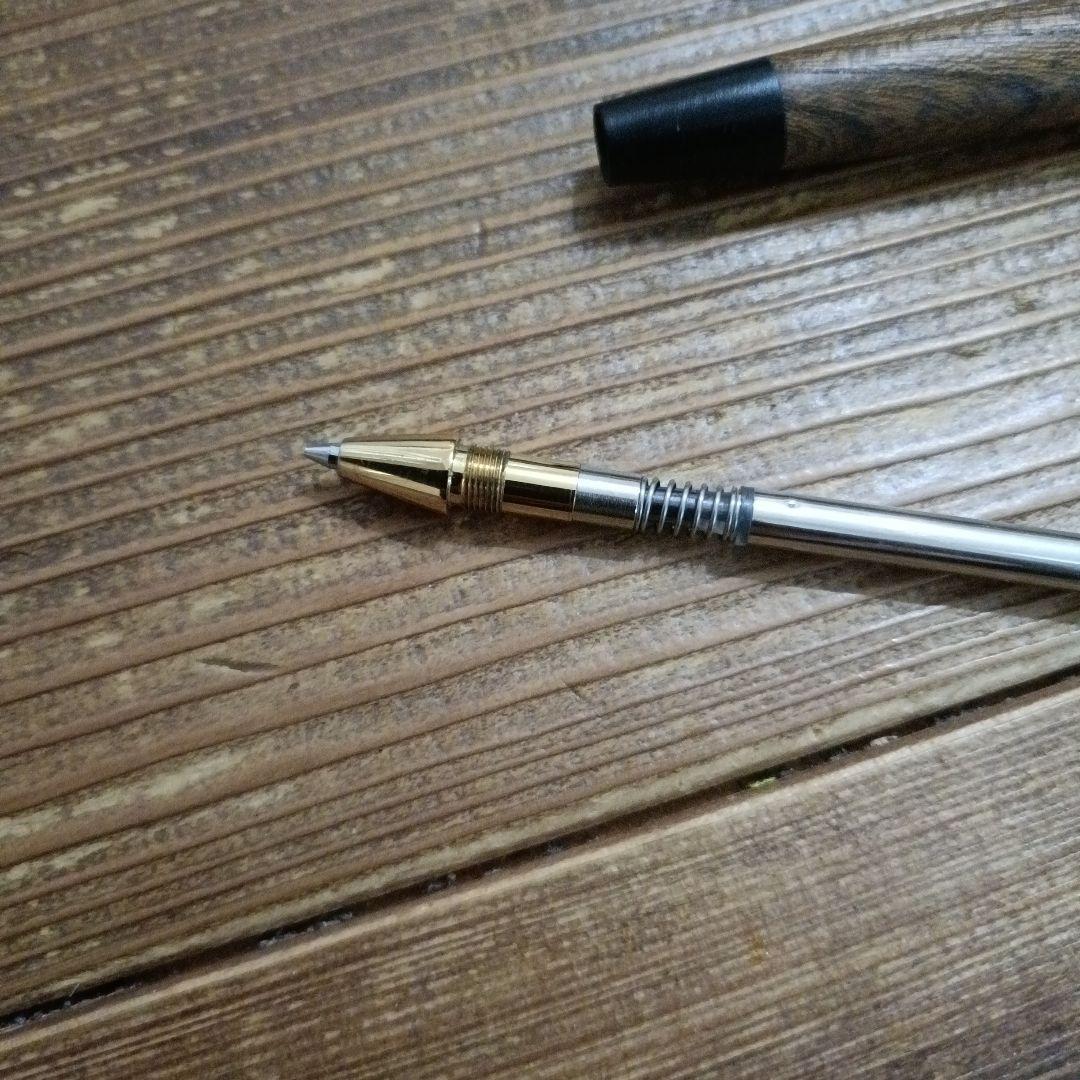 野原工芸　欅　シャープペンシル　旧型ゴールドクリップ