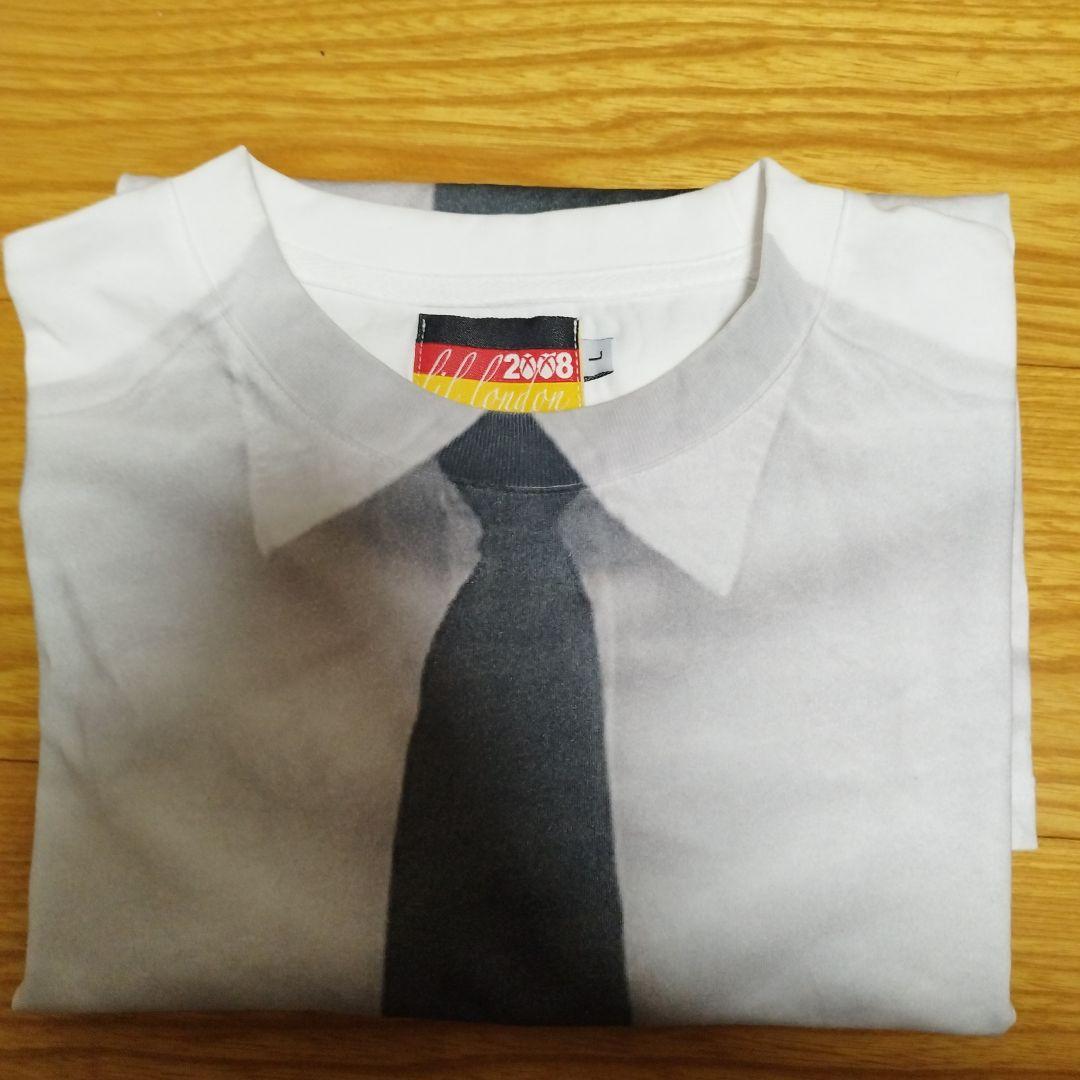 ネクタイプリントTシャツftifuckthisindustry LIL-LONDON ネクタイ