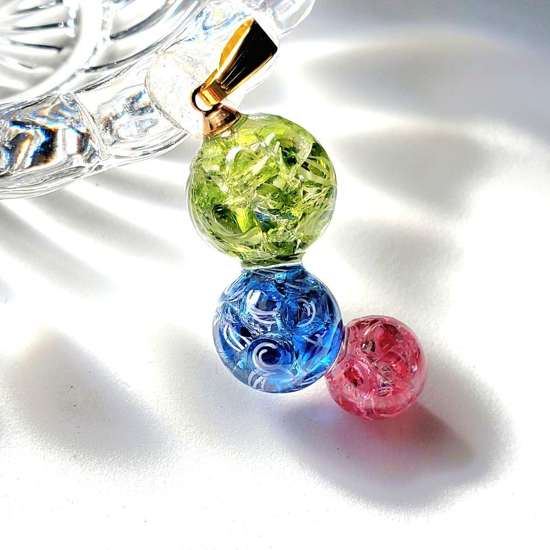 はくとん様専用 佐竹ガラスの星空ネックレス レジンネックレス