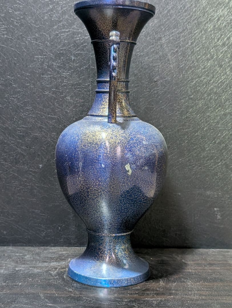 花瓶 イタリア コバルト 花瓶 Seguso Vetri d´Arte ？