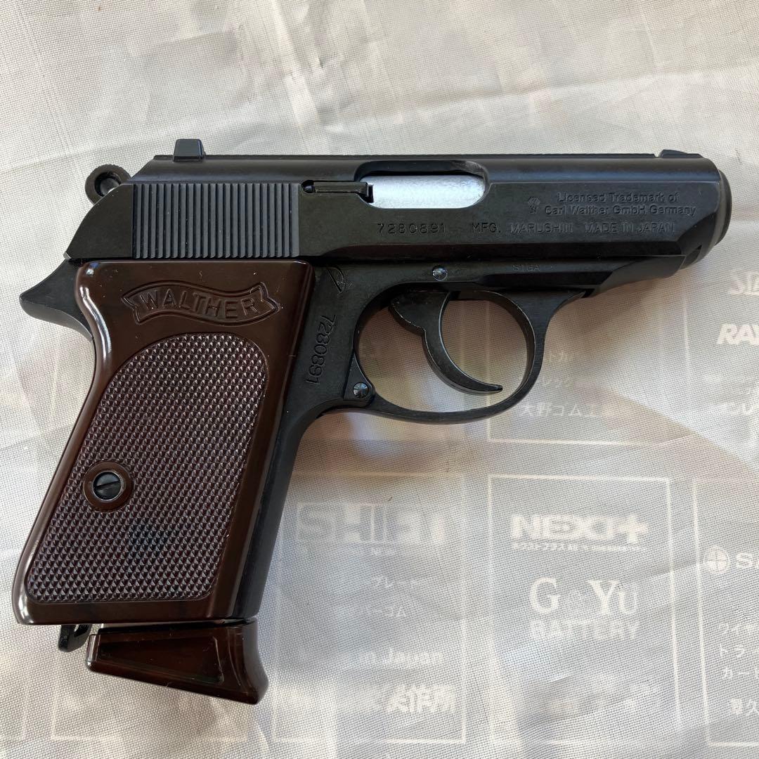 マルシン製ワルサーPPKスペシャルエディションモデルガン(木製グリップ付)
