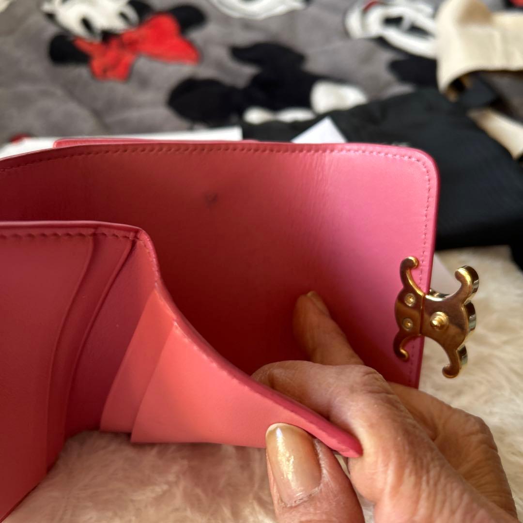 CELINE ピンク 三つ折り財布