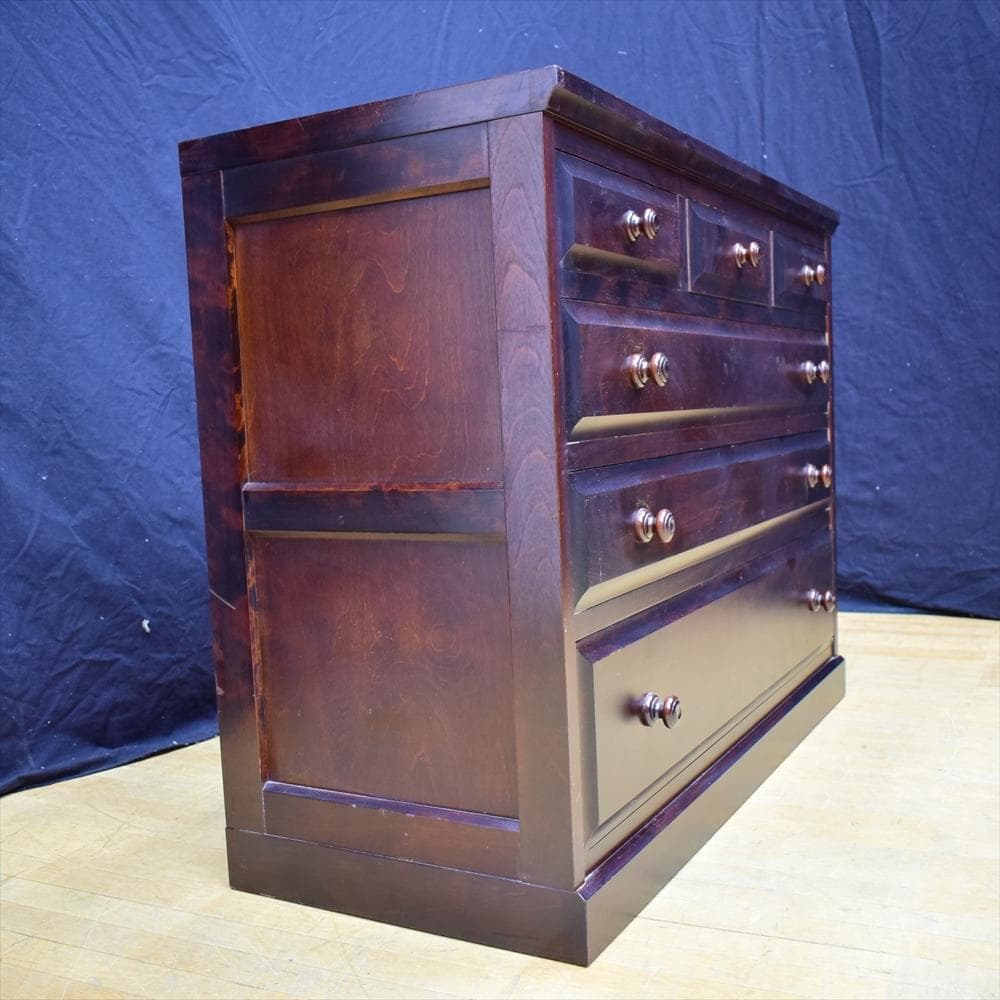 送料 無料 通販家具・インテリア - 北海道民芸家具 樺 カバ材 無垢 4段