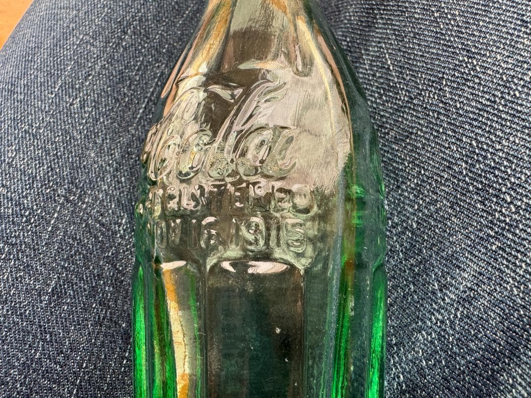 美品　コカコーラUSA ヴィンテージ ガラスボトル 1915年　瓶