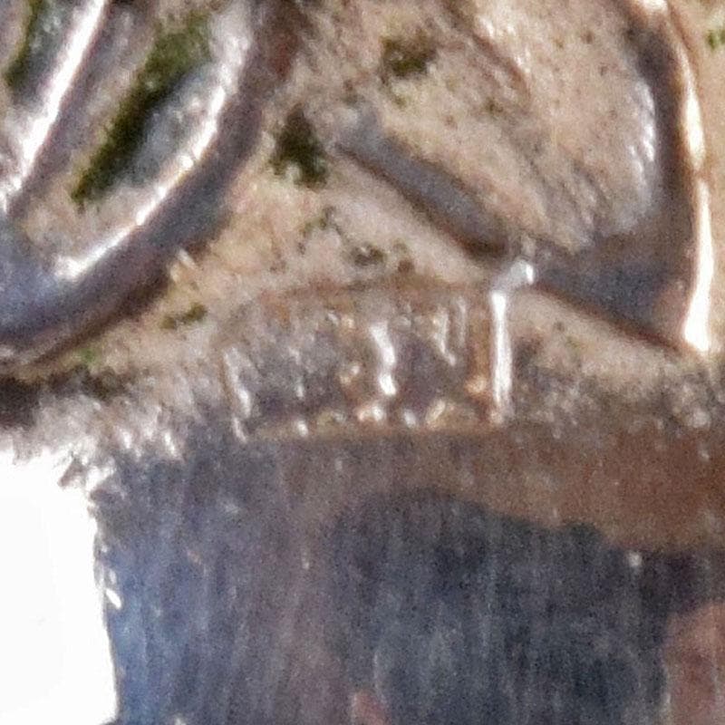 銀製　山本嘉夫（三代　平安梅都）造　松竹梅　置物　共箱　V　R9066