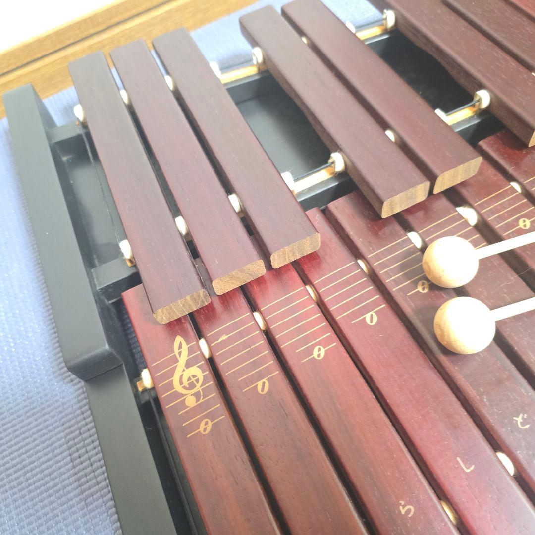 426】ゼンオン シロフォン 木琴 ZX-32P 32音 マレット（バチ）付