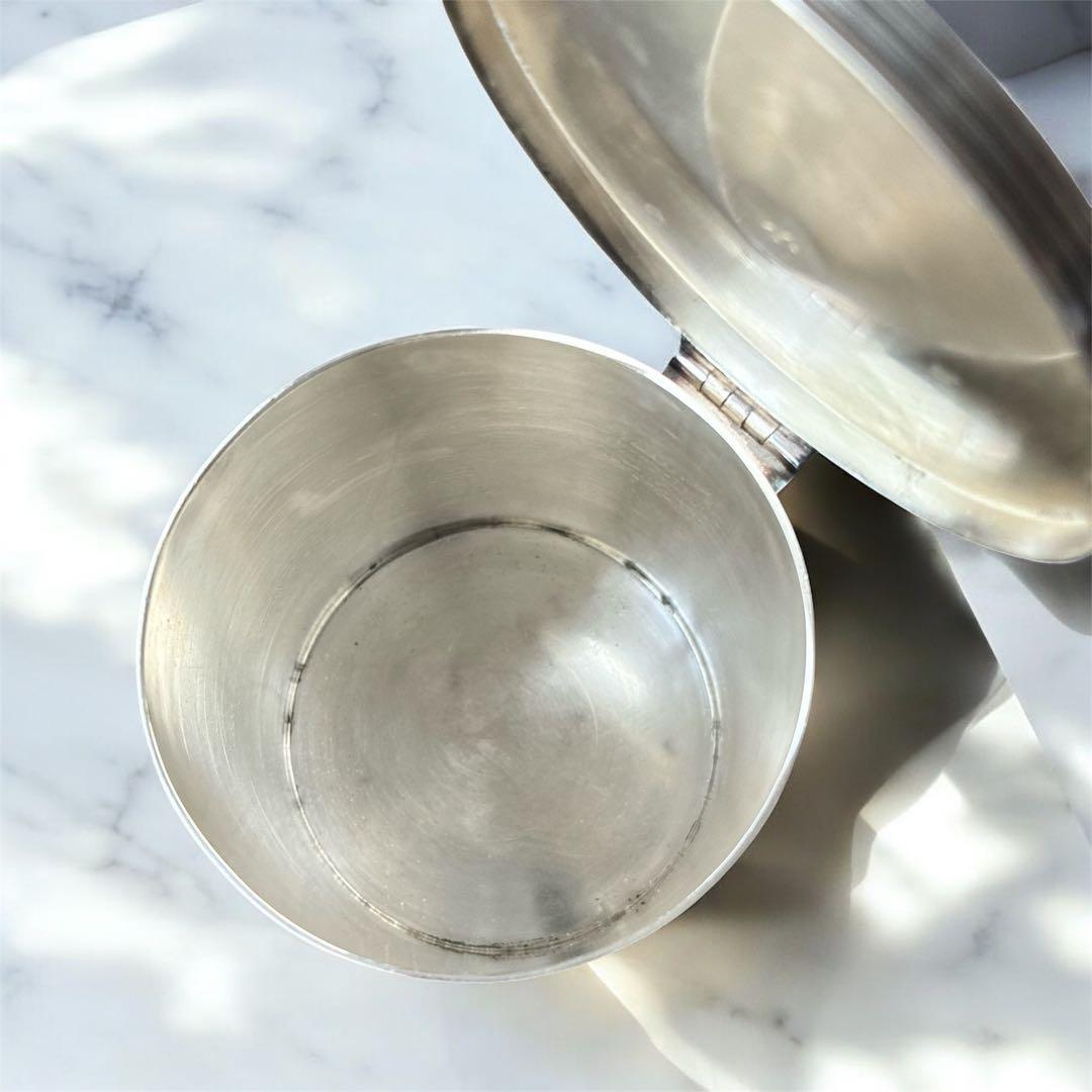 英国 Barker Ellis アンティーク ティーキャディ シルバープレート