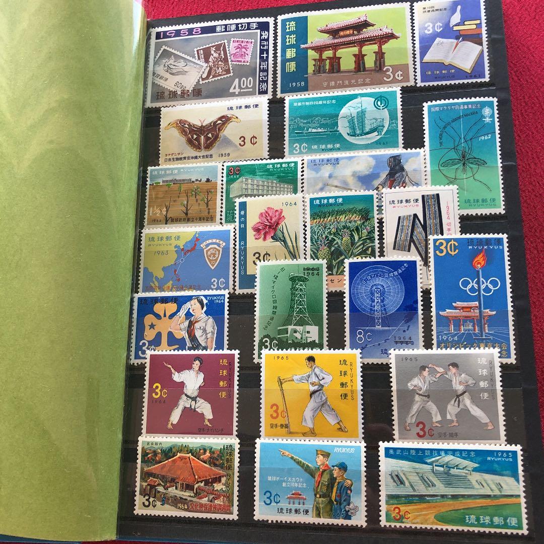 ストックブック1冊全て琉球切手！142種＋レア小型シート5種（単片