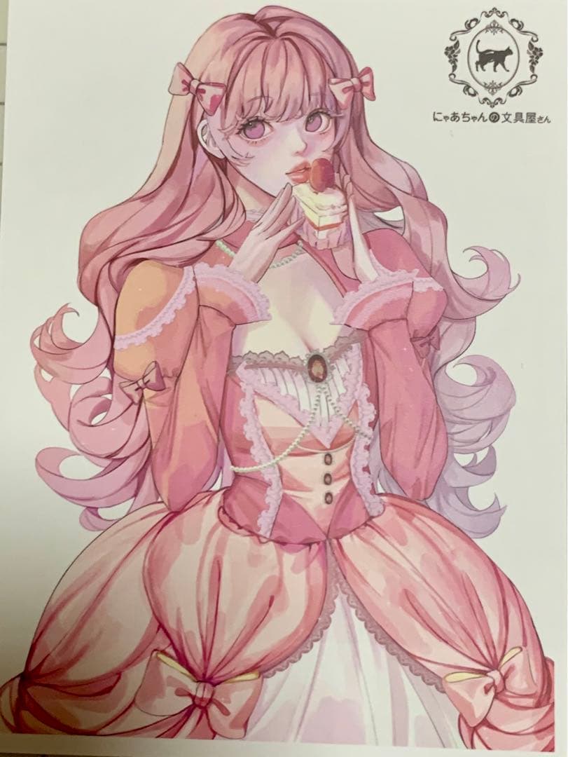 N101 人物ステッカー 女の子 にゃあちゃんの文具屋さん