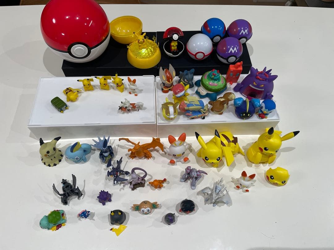 ポケモン フィギュア 79点大量セット モンコレ 指人形 モンスターボール