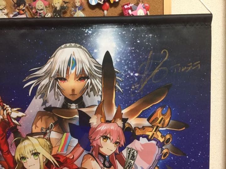 Fate/EXTELLA直筆サイン入りタペストリー