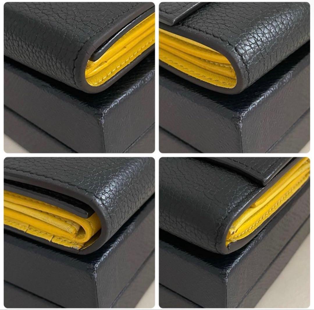 最終値下げ CELINE セリーヌ 三つ折り財布 バイカラー マルチファクション