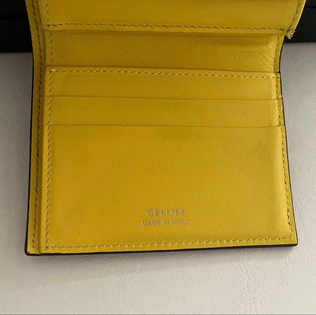 最終値下げ CELINE セリーヌ 三つ折り財布 バイカラー マルチファクション