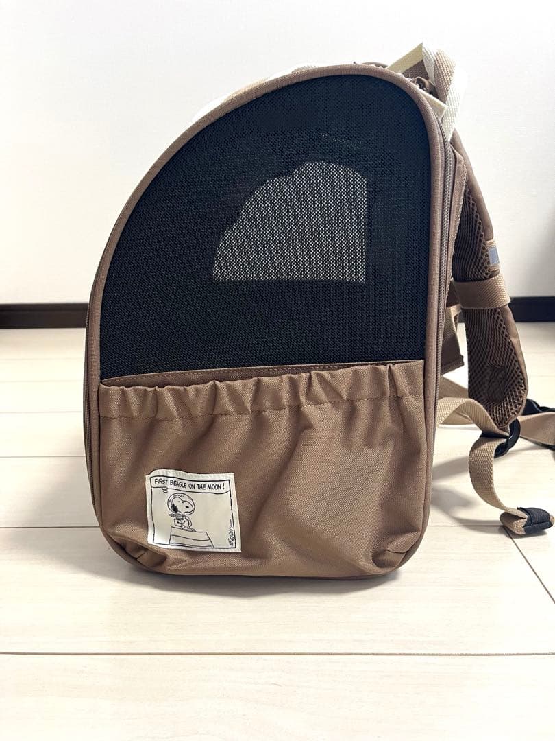 PEANUTS スヌーピー キャリーバッグ ブラウン