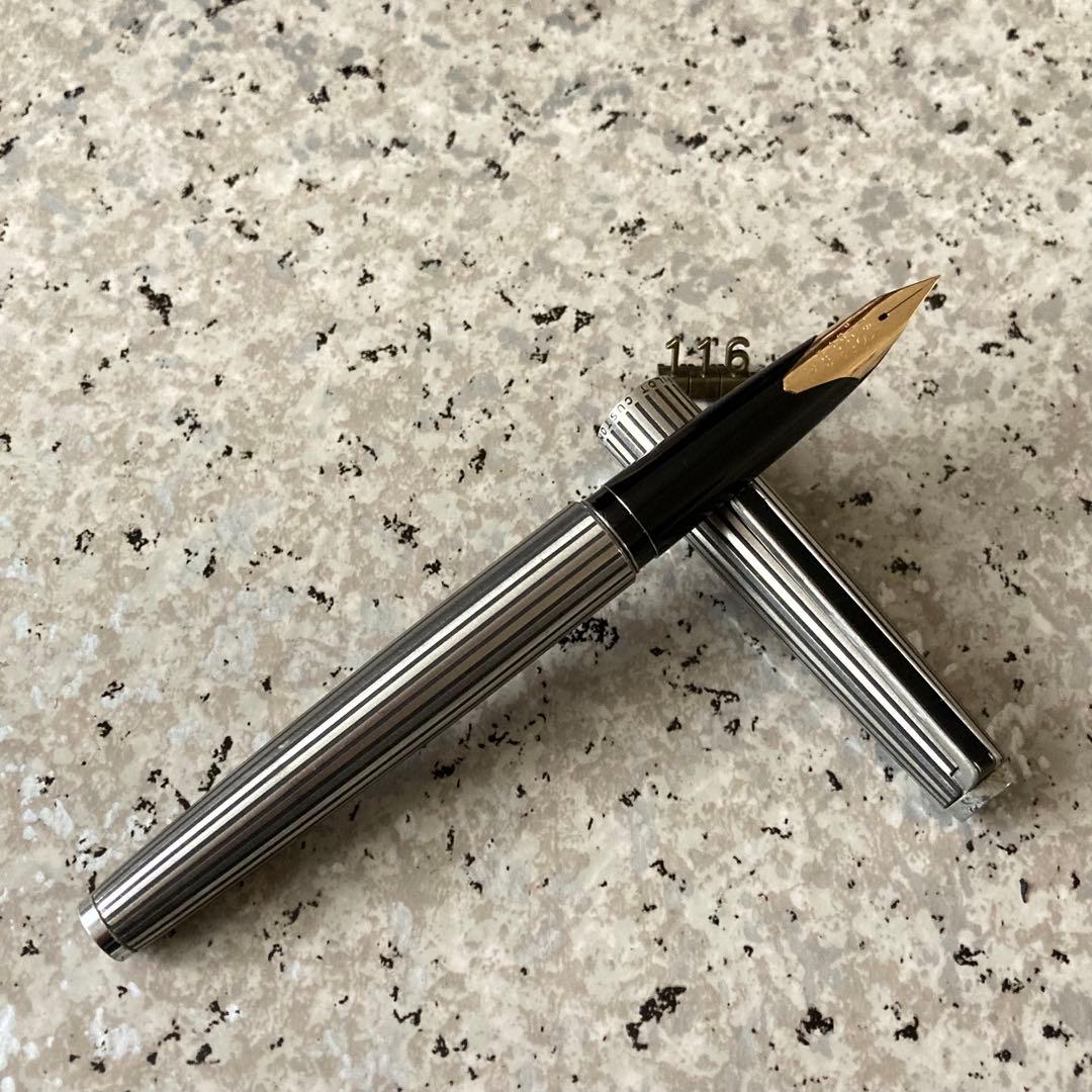 116 オーバーホール済み 万年筆 プラチナ PLATINUM ロング18k