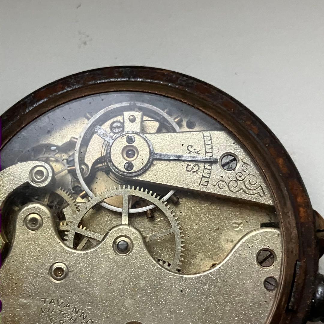 激レア】Tavannes 銀製 懐中時計 シルバー