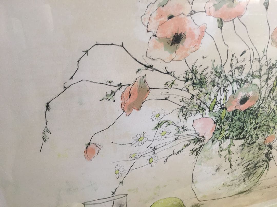 期間限定値下げ ジャン ジャンセン リトグラフ ひなげし 激レア