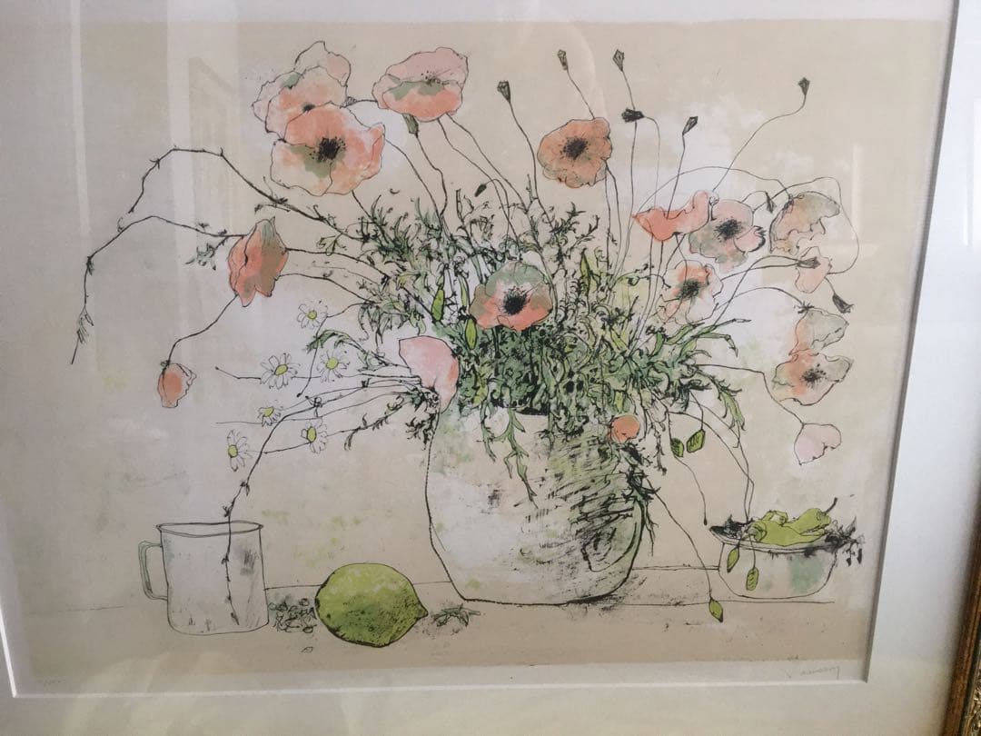 期間限定値下げ ジャン ジャンセン リトグラフ ひなげし 激レア