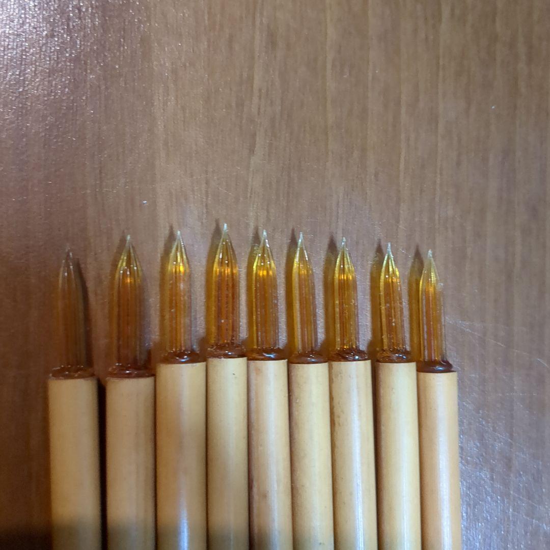 昭和レトロ 佐々木ガラスペン オレンジ シャープペン 万年筆 インク