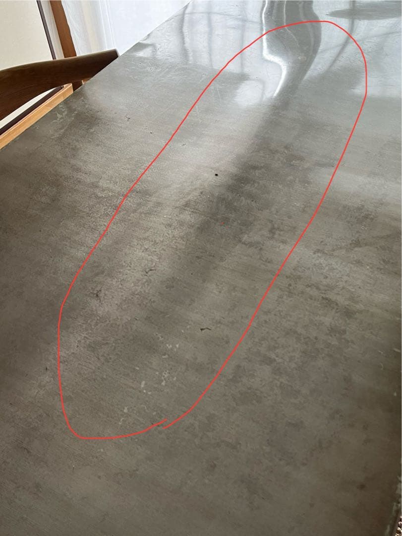 ダイニングテーブルorデスク　ジンク天板　幅135cm ※イスは付属しません