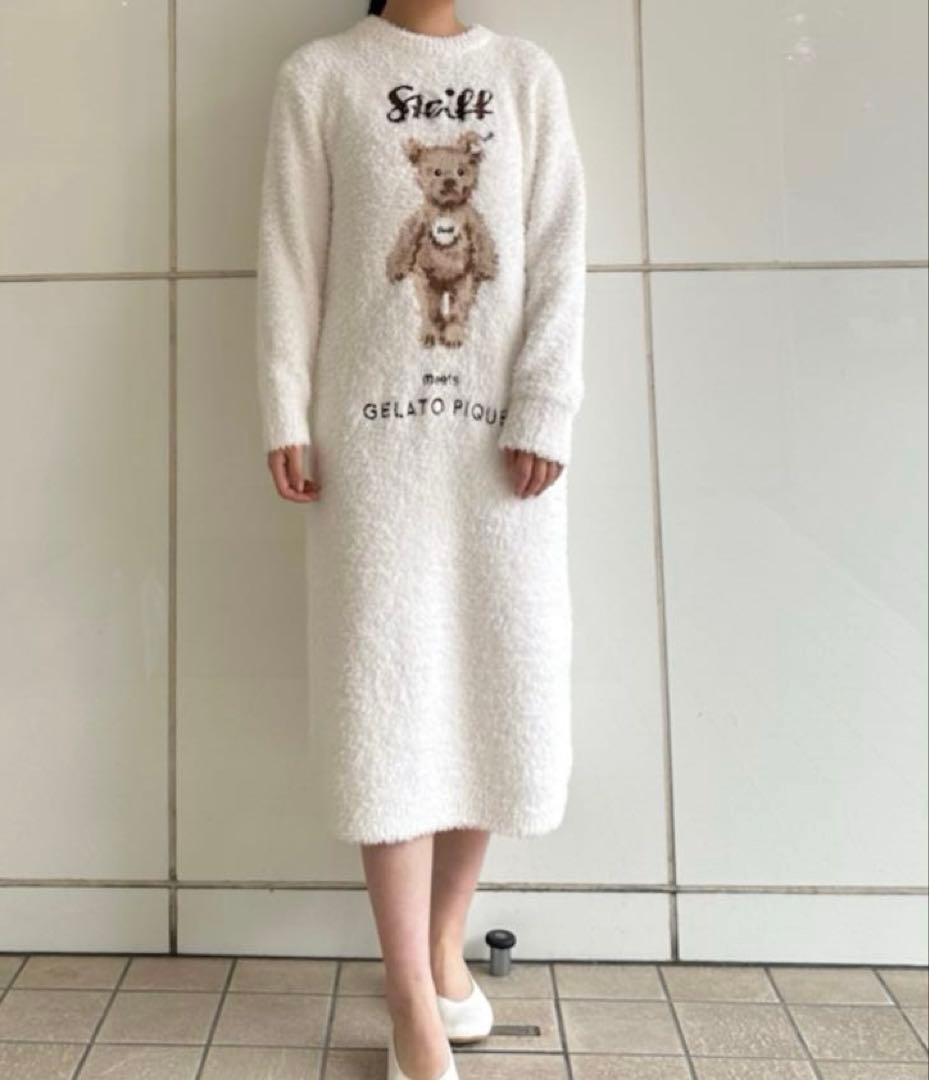 ジェラピケ　Steiff ジェラートJamesジャガードワンピース　シュタイフ