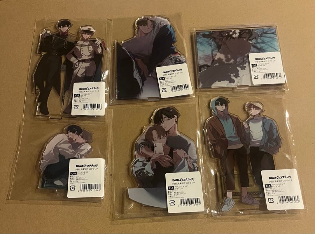 最安値⭐︎ 少尉と黒髪部下 DMMスクラッチ C賞 アクリルスタンド 全6種セット 少尉と黒髪部下 スクラッチ - DMMスクラッチ