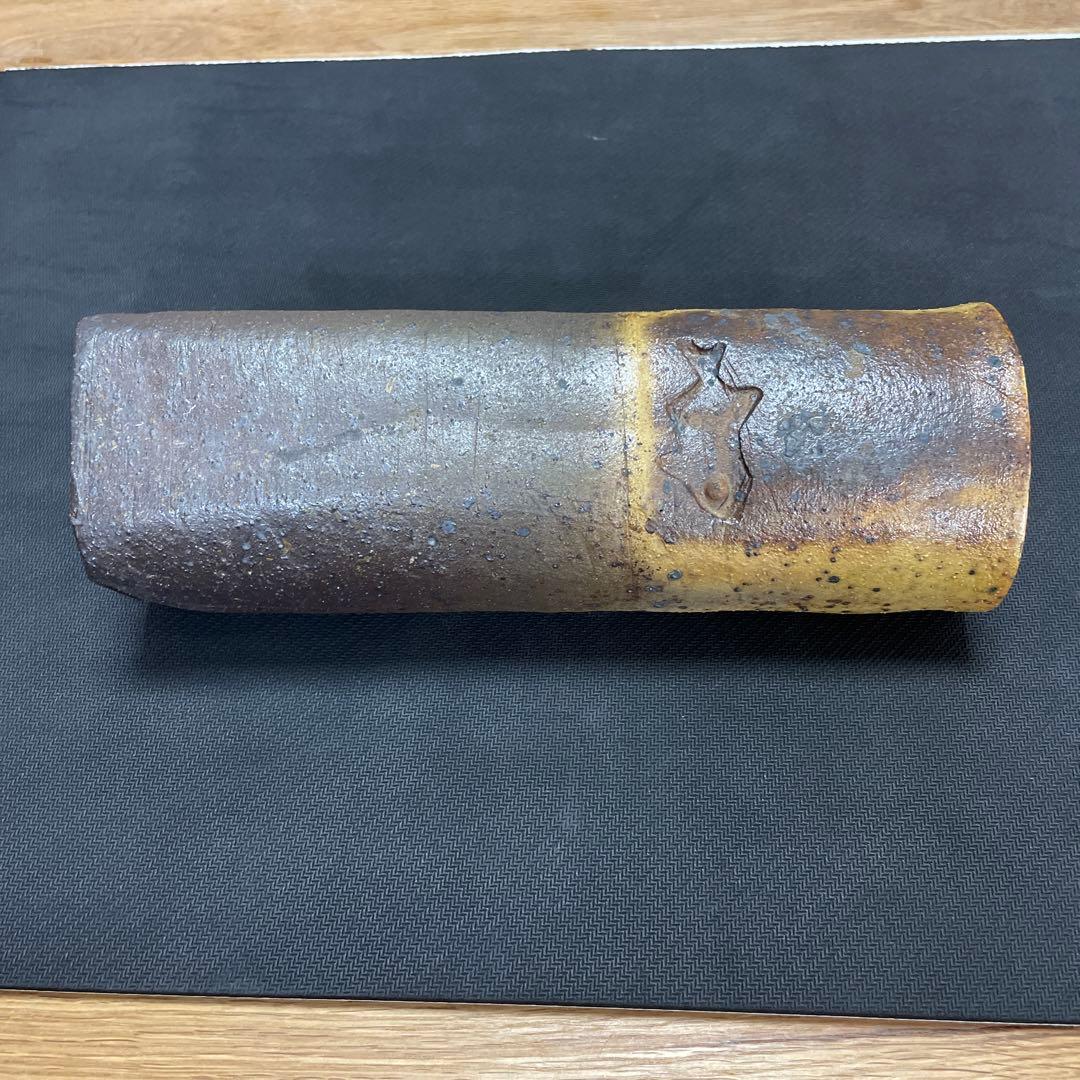 中川伊作 知花南蛮焼き 魚文 花いけ 花生 沖縄