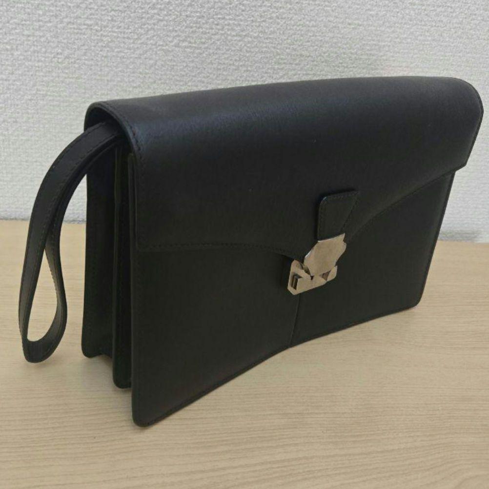 dunhill ダンヒル サイドカー レザー クラッチバッグ セカンドバッグ