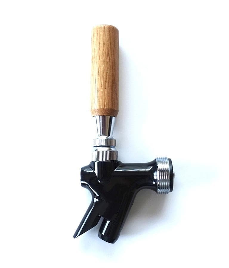 新品 最新型 ニットク製 ビールサーバー用 ダブルコック 木製ハンドル