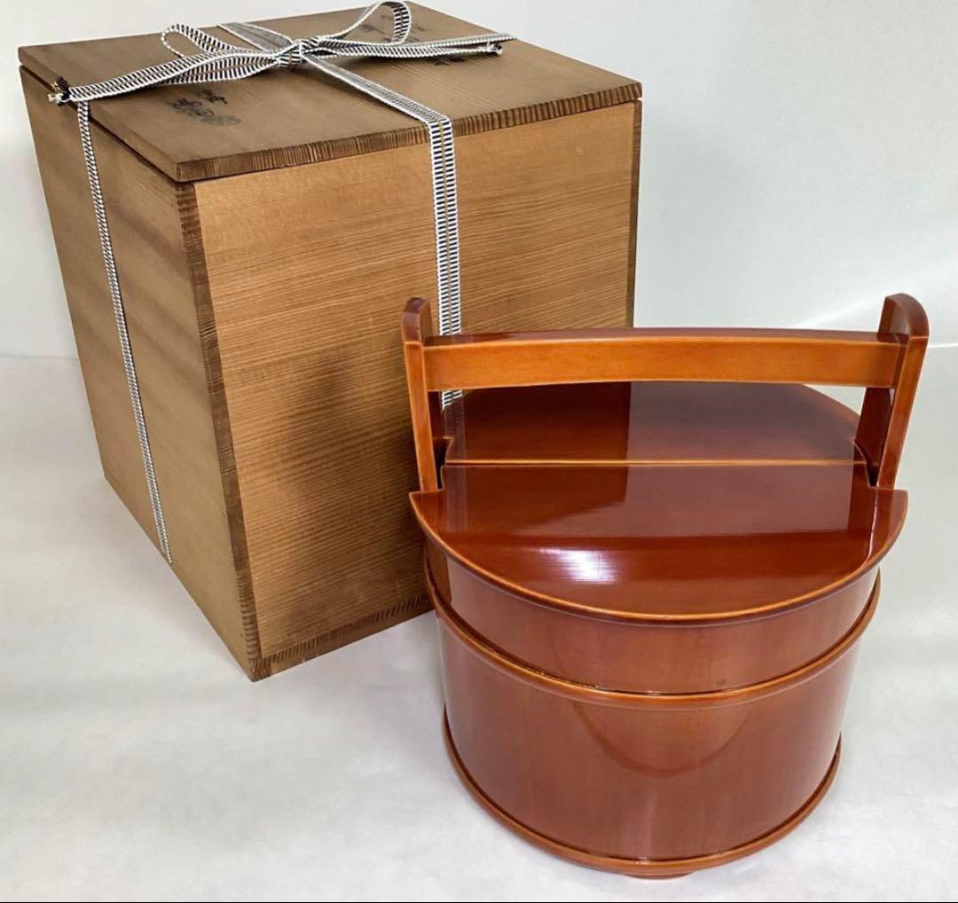 手桶水指 春慶 陽斎 木箱入 茶道具 古物品