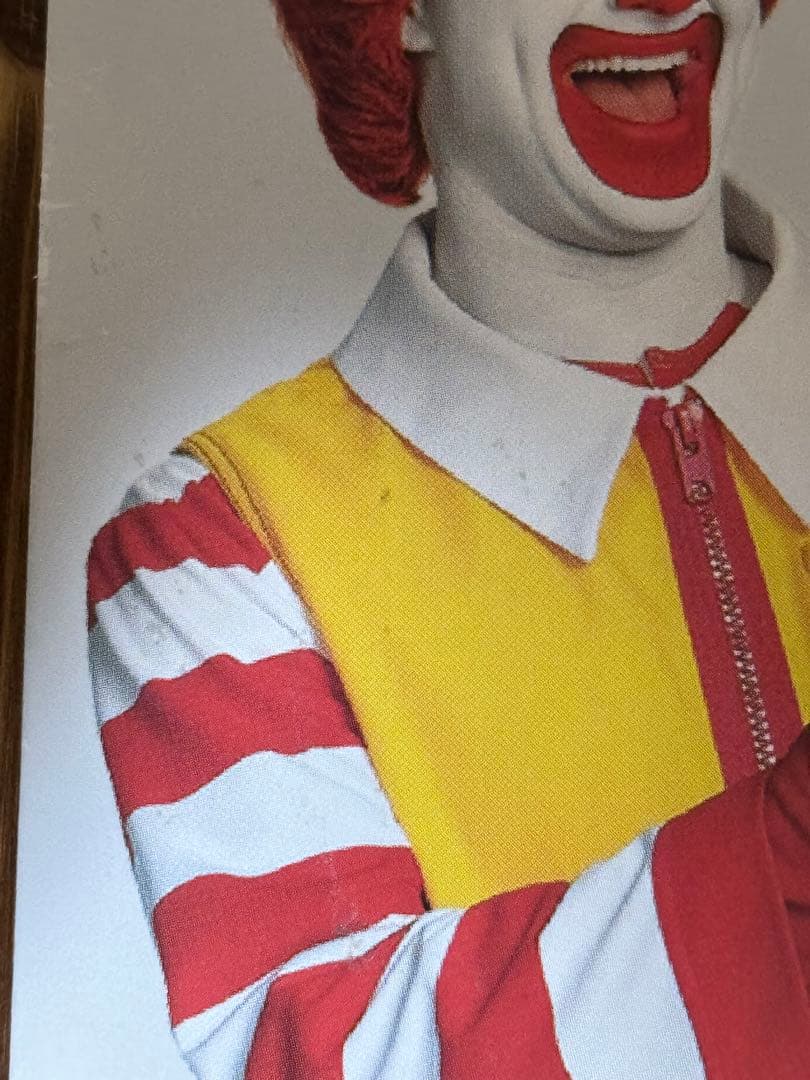 アメリカ マクドナルド ロナルド ペーパーファイル 衣装カタログ 印刷物 レア