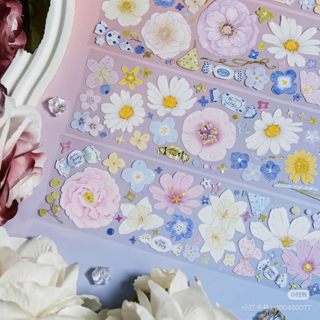 8540】海外 マステ 3/5/巻売り 貝殻光マスキングテープ お花 - メルカリ