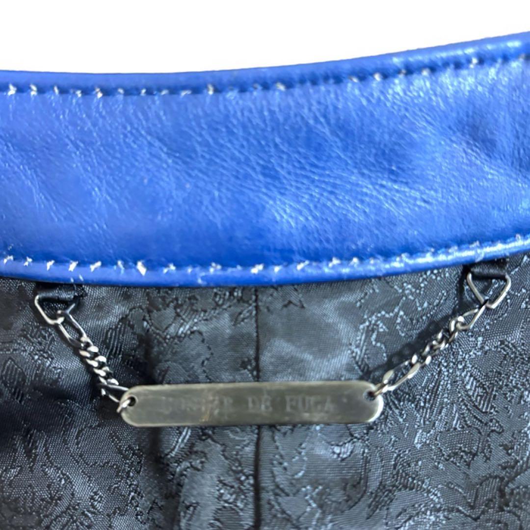 美品】ゴスタールジフーガ☆Y2K☆牛革レザーシングルライダース