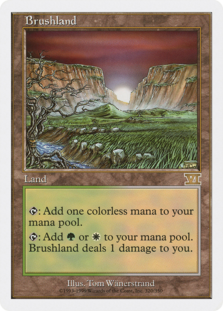 mtg Foil 低木林地/Brushland》[7ED] 日本語 jp 低木林地/Brushland