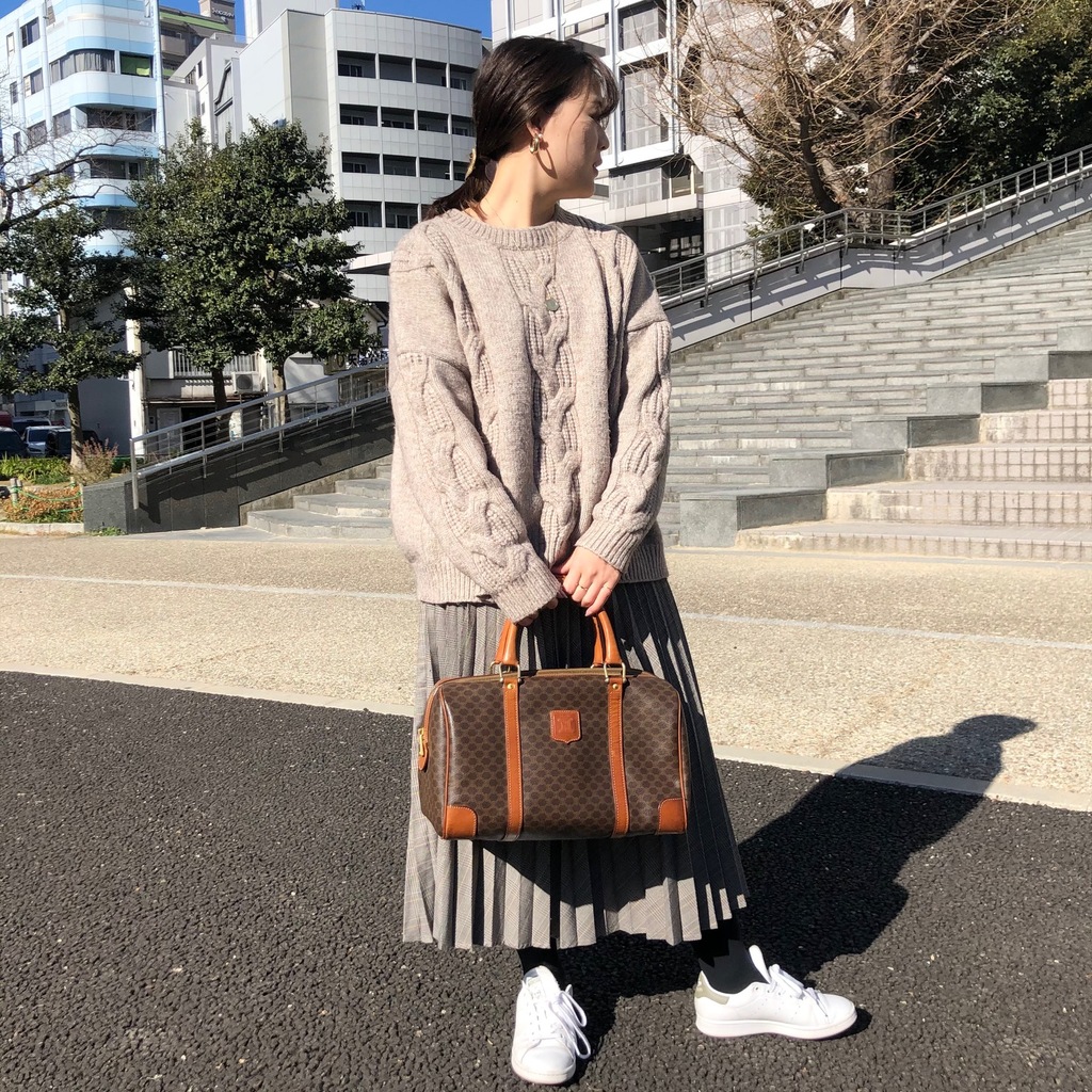 CELINE マカダム柄 マカダム柄 ボストンバッグ ヴィンテージ トート