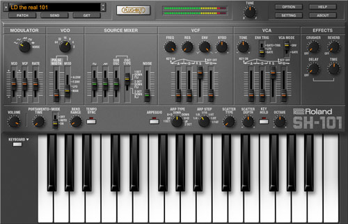 Roland アナログシンセ 名機 SH-101 Roland - SH-101 | Software