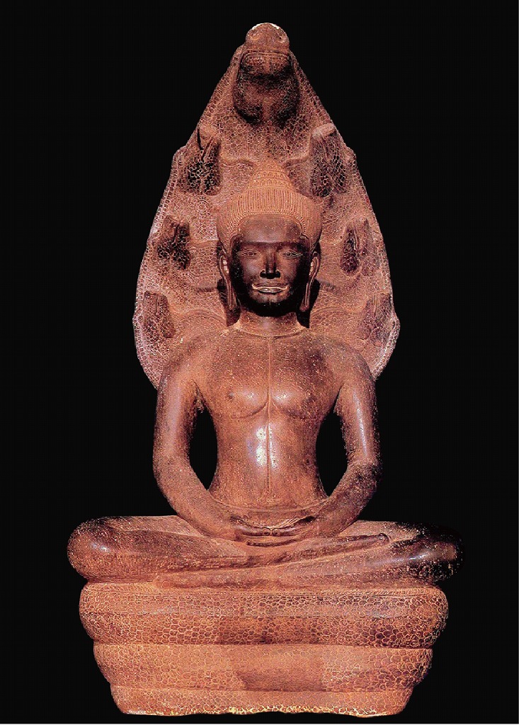 仏陀 ナーガ ブロンズ 銅像】仏教美術 仏像釈迦 カンボジア アンコール