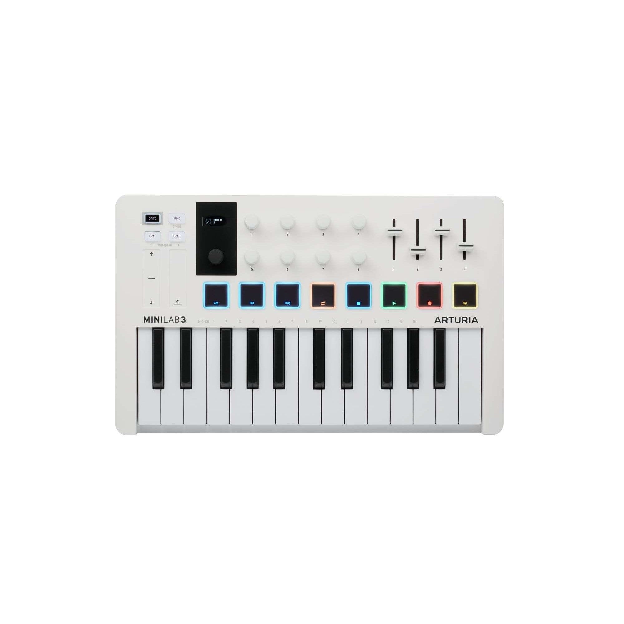 Arturia - MiniLab MK 3 Portable 25-Key MIDI Controller White
