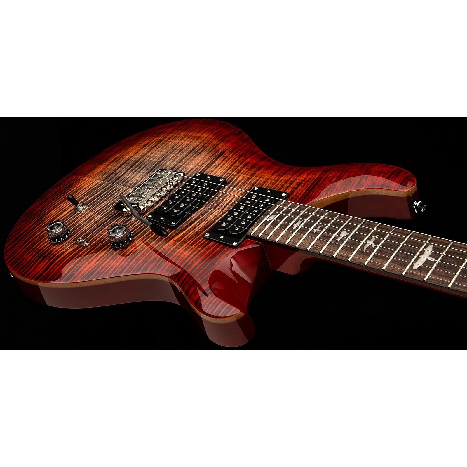 PRS - SE Custom 24-08 - 2025 - Charcoal Cherry Burst – Steve's