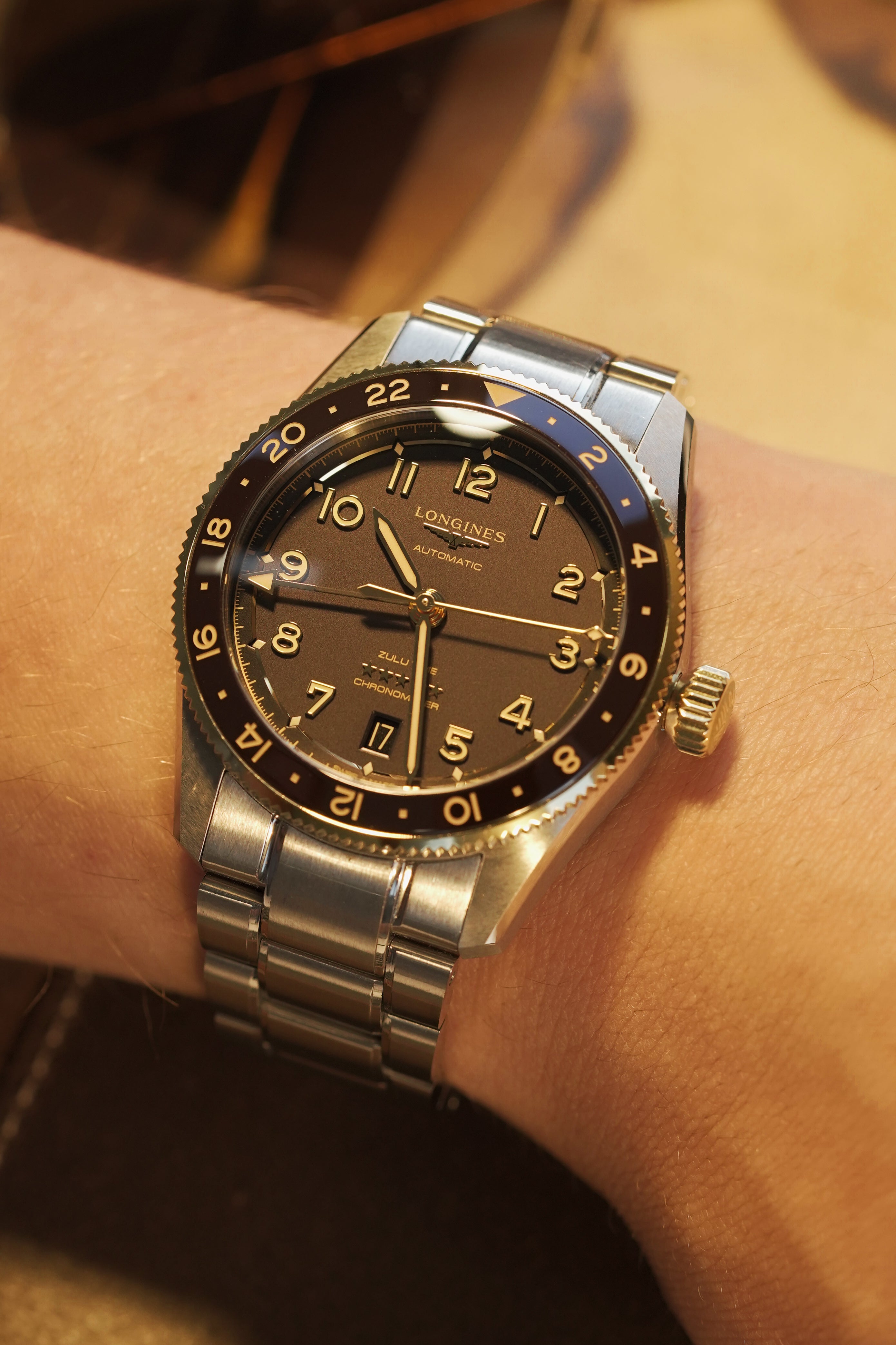 On The Fly' Micro-Adjust Link for Longines Spirit Zulu Time