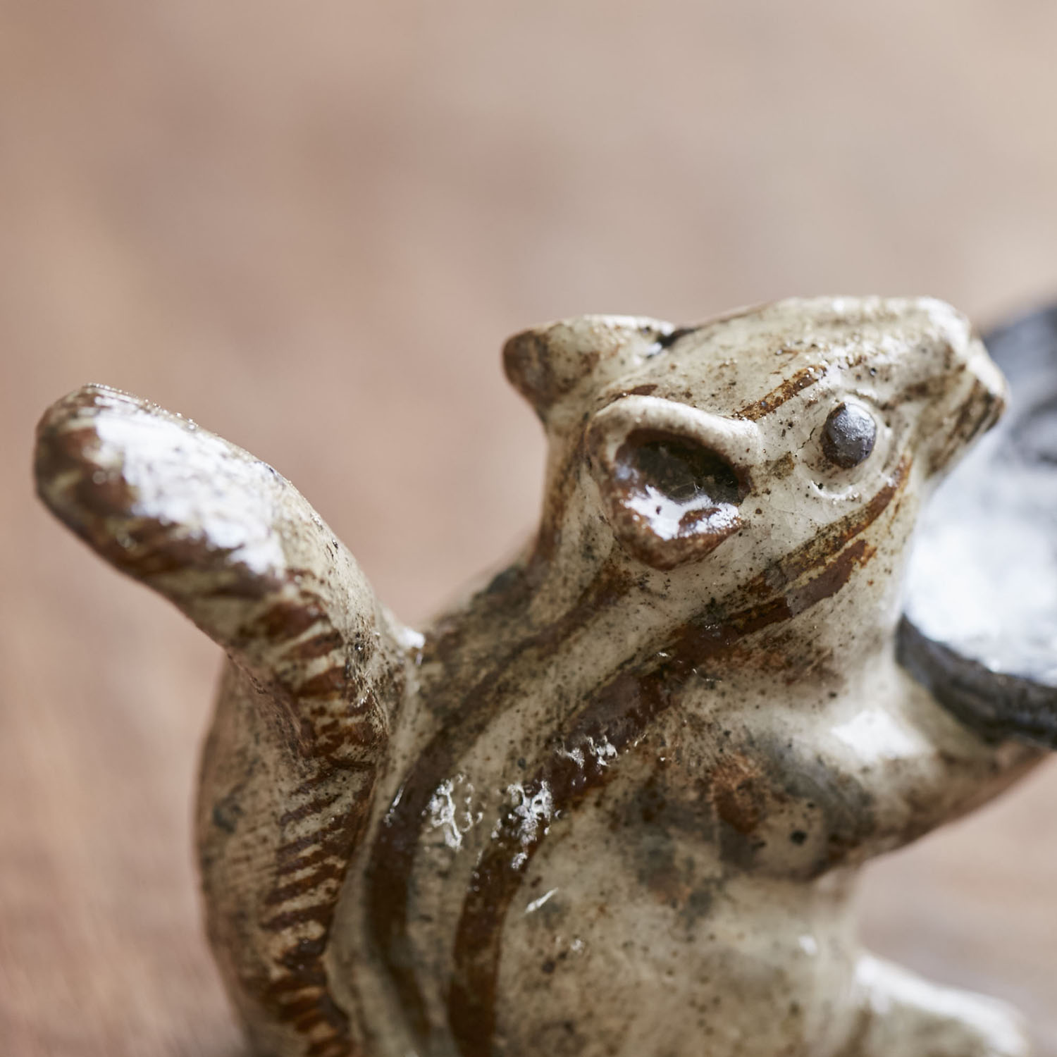 小杉窯 唐津焼 ど〜ぞのリス 2つセット どーぞ」のリス プレート