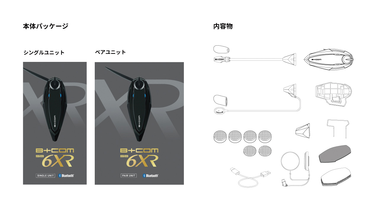 バイク用Bluetoothインカム「B+COM」シリーズ新製品＜B+COM SB6XR